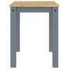 Dining Table PANAMA Gray 112x60x75 cm Solid Pine Wood
