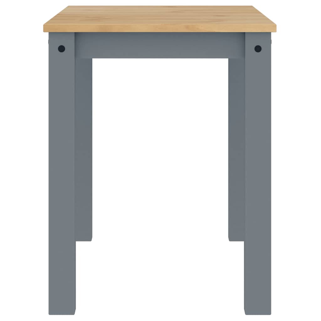 Dining Table PANAMA Gray 112x60x75 cm Solid Pine Wood