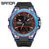 SANDA 739 Men's Dual Display Multi-function Waterproof Sports Watch