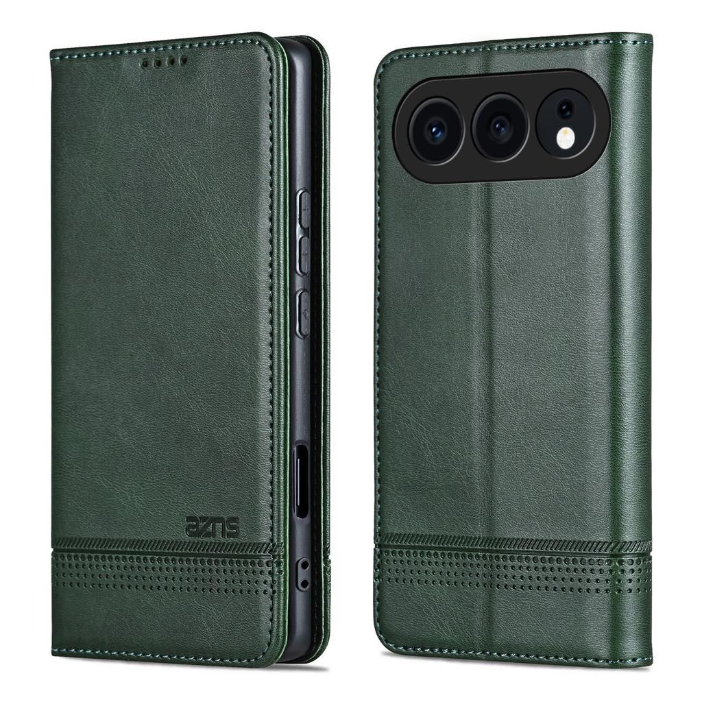 AZNS For Honor 500 5G Case Cowhide Texture PU Leather Wallet Phone Cover