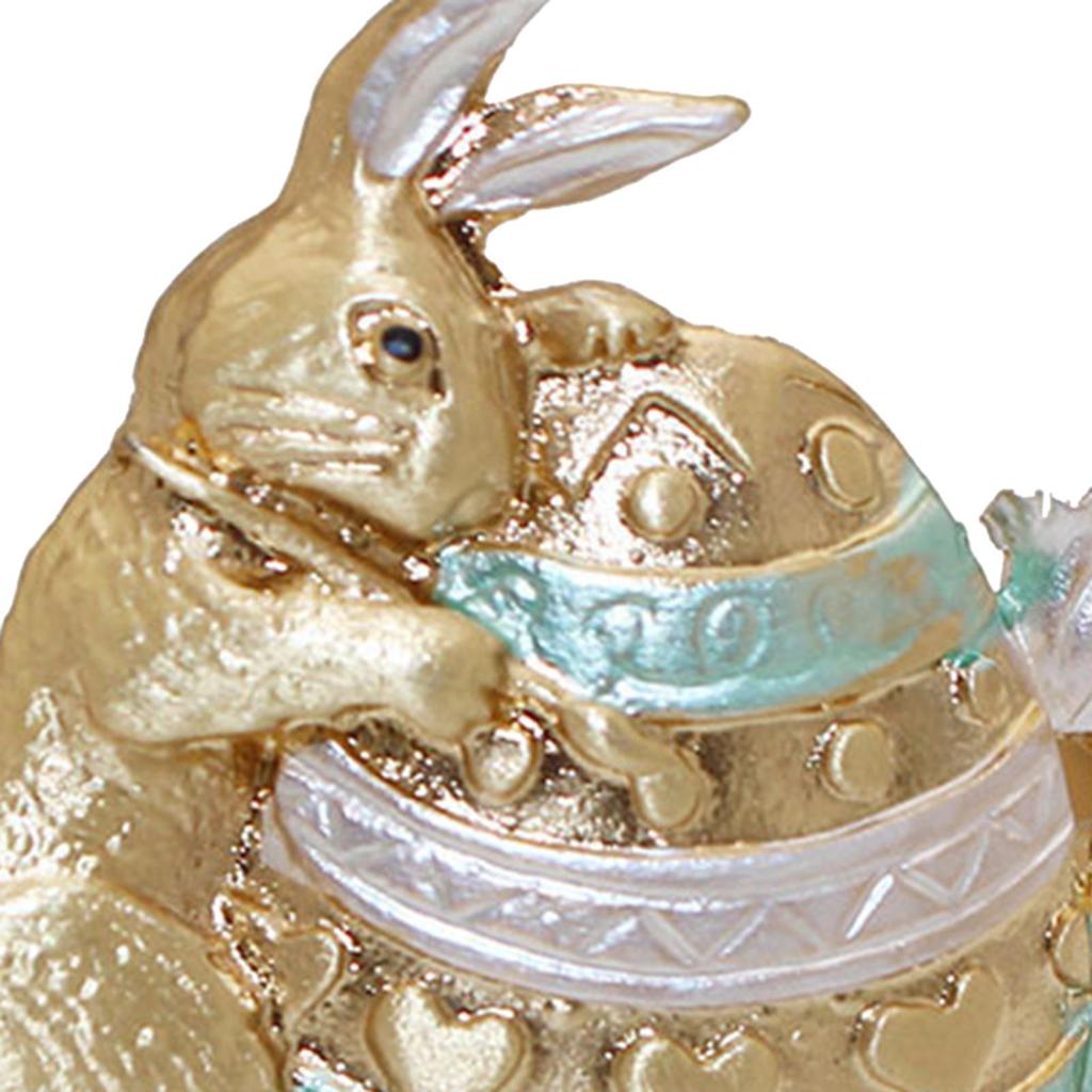Easter Bunny Rabbit Napkin Rings Dinner Table Chic Metal Napkin Holders for Birthday Family Table Thanksgiving Hotel Decoration