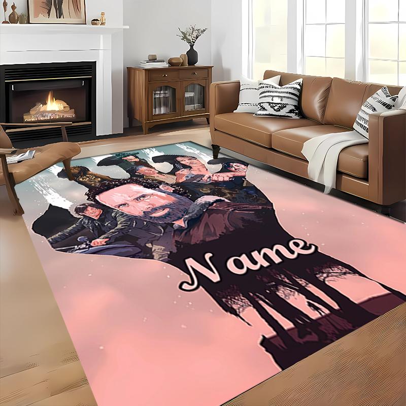 Custom Personalization The Walking Dead Area Rug - Perfect For Kitchen, Bathroom,Laundry Room Decor Large Size Available,Gift All Seasons