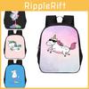Large Capacity Unicorn Backpack For Kids Lightweight School Bag In Oxford Fabric