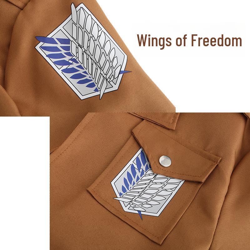 Attack On Titan Survey Corps Wings of Freedom Jacket for Men and Women - COS Costume for Role Playing