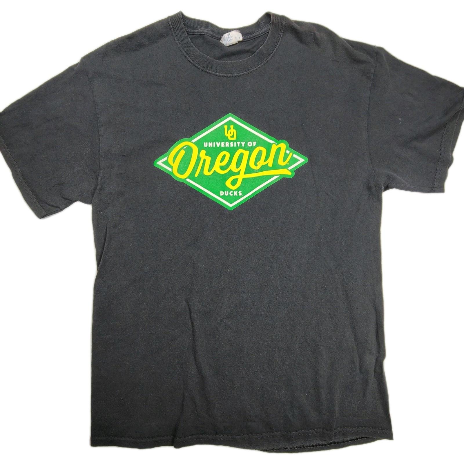 Oregon Ducks Shirt Men’s Large Black Short Sleeve NCAA USA College University Te XXL