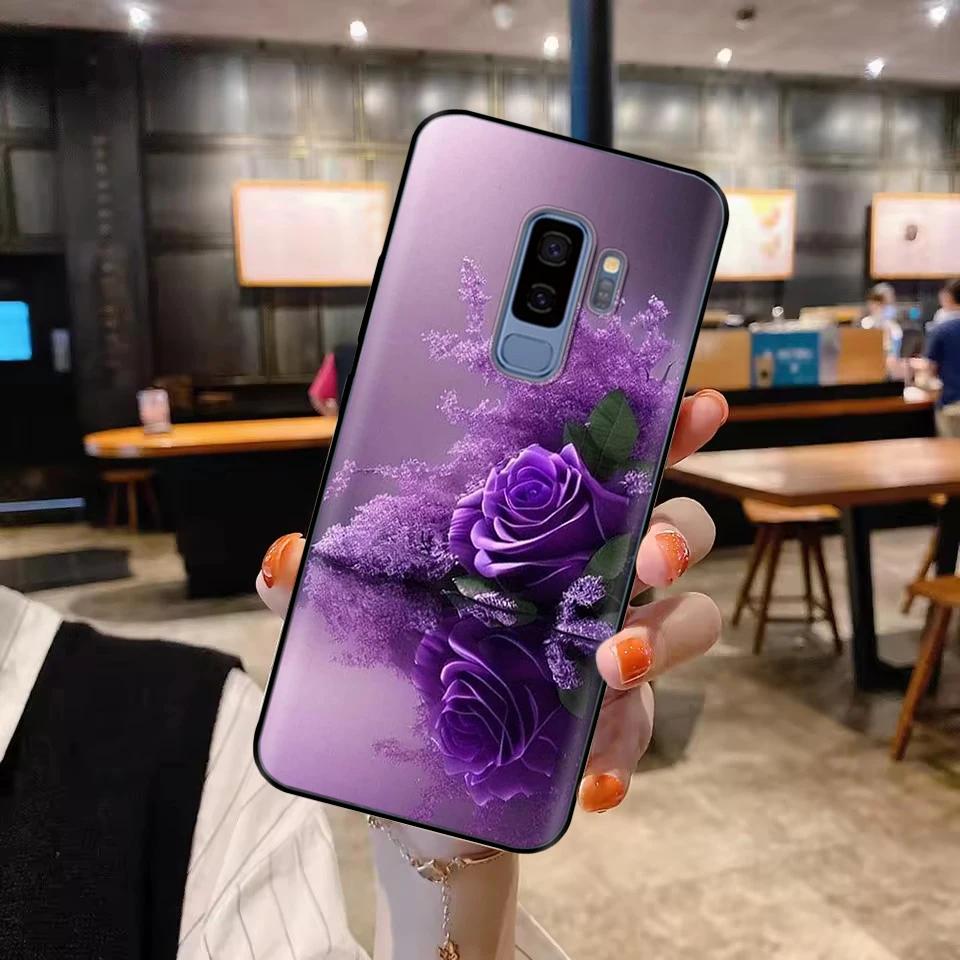 For Samsung S9 Case Color Painted Soft Liquid Silicone Camera Protection Phone Cover For Samsung Galaxy S9 Plus S9Plus S 9 Funda