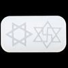 Shiny Glossy Six-pointed Star/Little Planet Keychain Silicone Epoxy Resin Mold DIY Pendant Jewelry for Halloween Gift