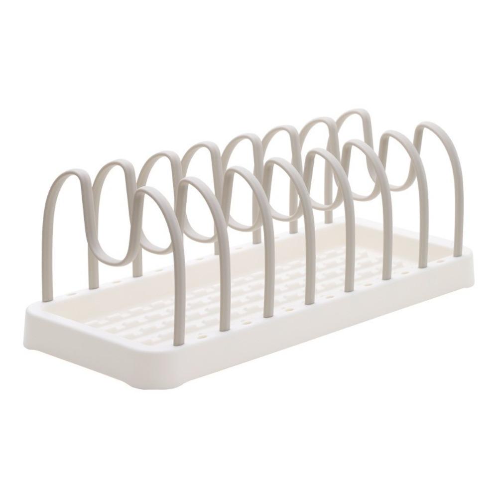 Detachable Pot Lid Holder Plastic Dish Drying Rack New Dish Drain Rack  Household