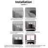 High Strength Adjustable Wall Bracket for Kitchen Range Hoods Corrosion Resistant Galvanized Steel Support Holder