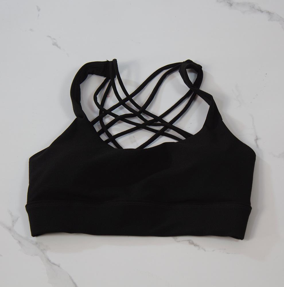 SWIFT SPEED Women's Eight-Strap Sports Bra - Comfortable, High Elastic, Nude Feel for Yoga & Fitness