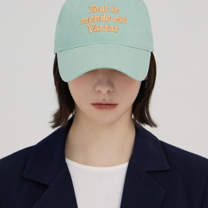 

VARZAR TMV Lettering Ball Cap [Washed Mint] FREE