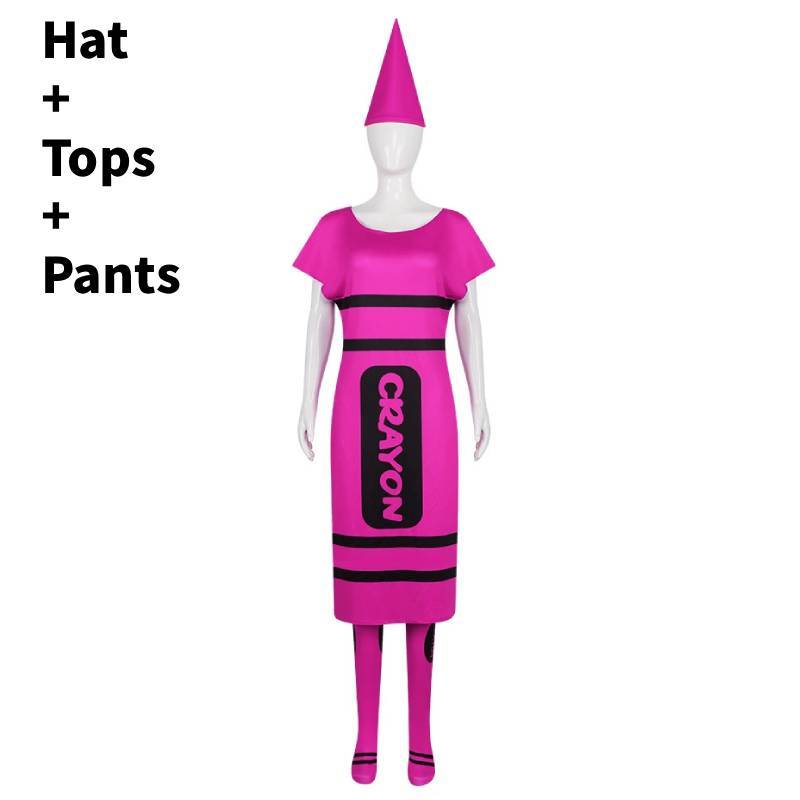 Buntstift Cosplay Kostüm Für Erwachsene Mit Polyesterstoff Für Halloween-Partys