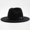Solid Color British Fedora Hat Formal Occasion Woolen Hats Winter Felt Hats  Autumn and Winter
