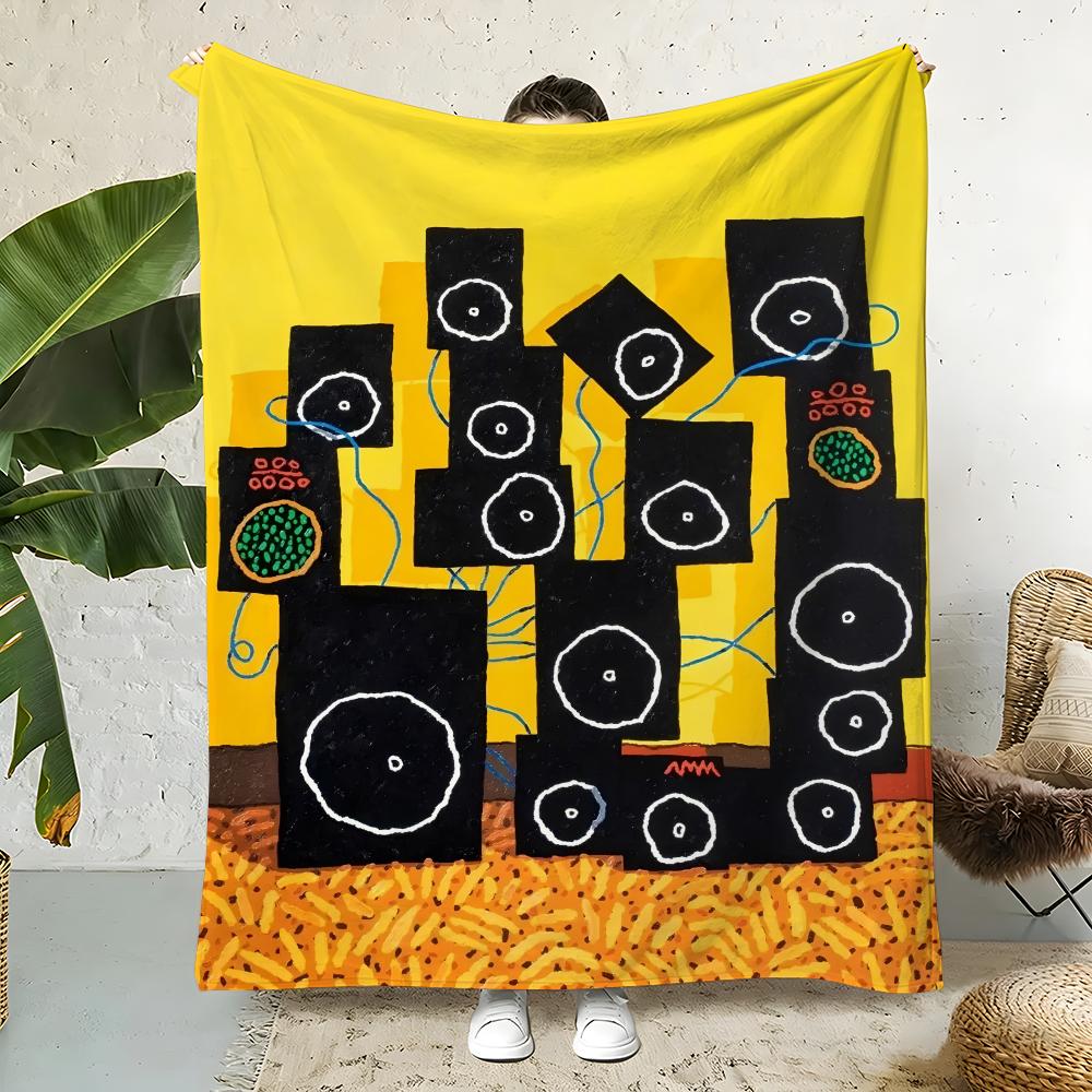Artist A-AndrewCooper Throw Flannel Throw Blanket,Bed Home Office Nap Blanket Travel,Camping,Picnic Blanket Soft Decor 75X95CM