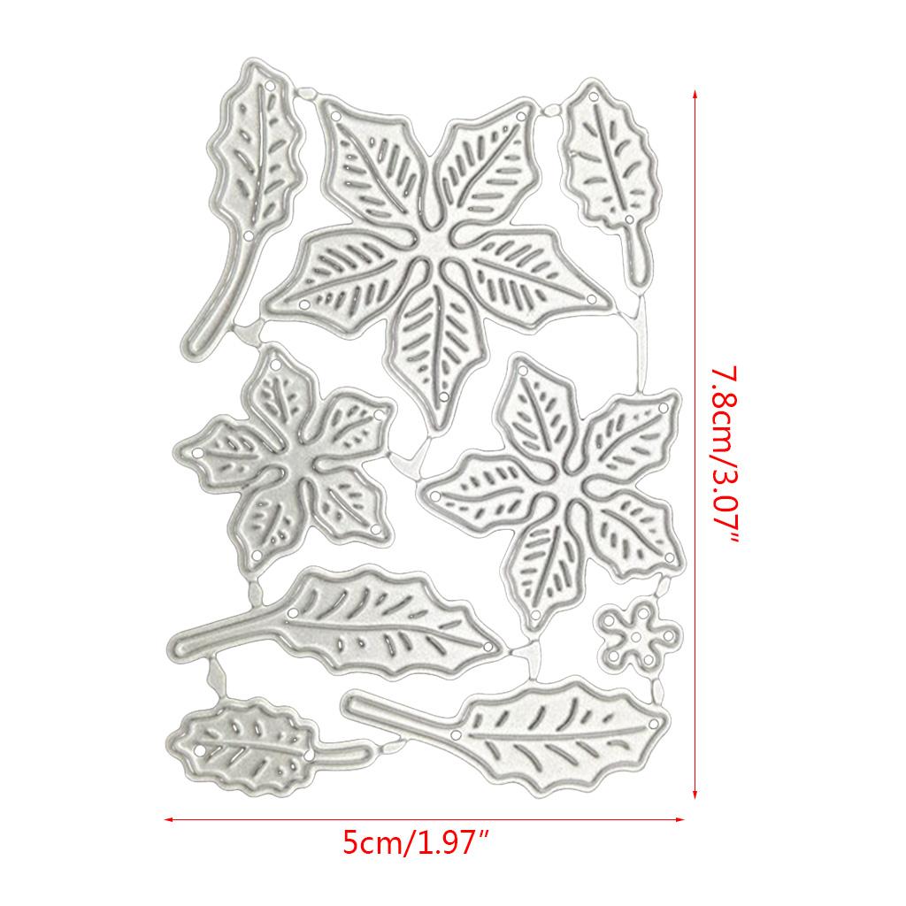 Baumblätter Metall Stanzformen Schablone DIY Scrapbooking Album Papierkarte Vorlage Form Präge Dekoration