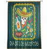 Mexican Festival Food Skull Sheer Curtains Window Tulle Curtains For Living Room Bedroom For Kitchen Veiling Curtains Decoration