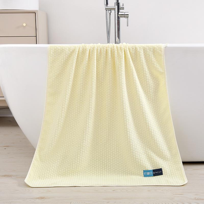 Towel Summer Thin 7 Coral Fleece Grade A Antibacterial Great Wall Grid Large Bath Towel Household Soft Absorbent Bath Towel