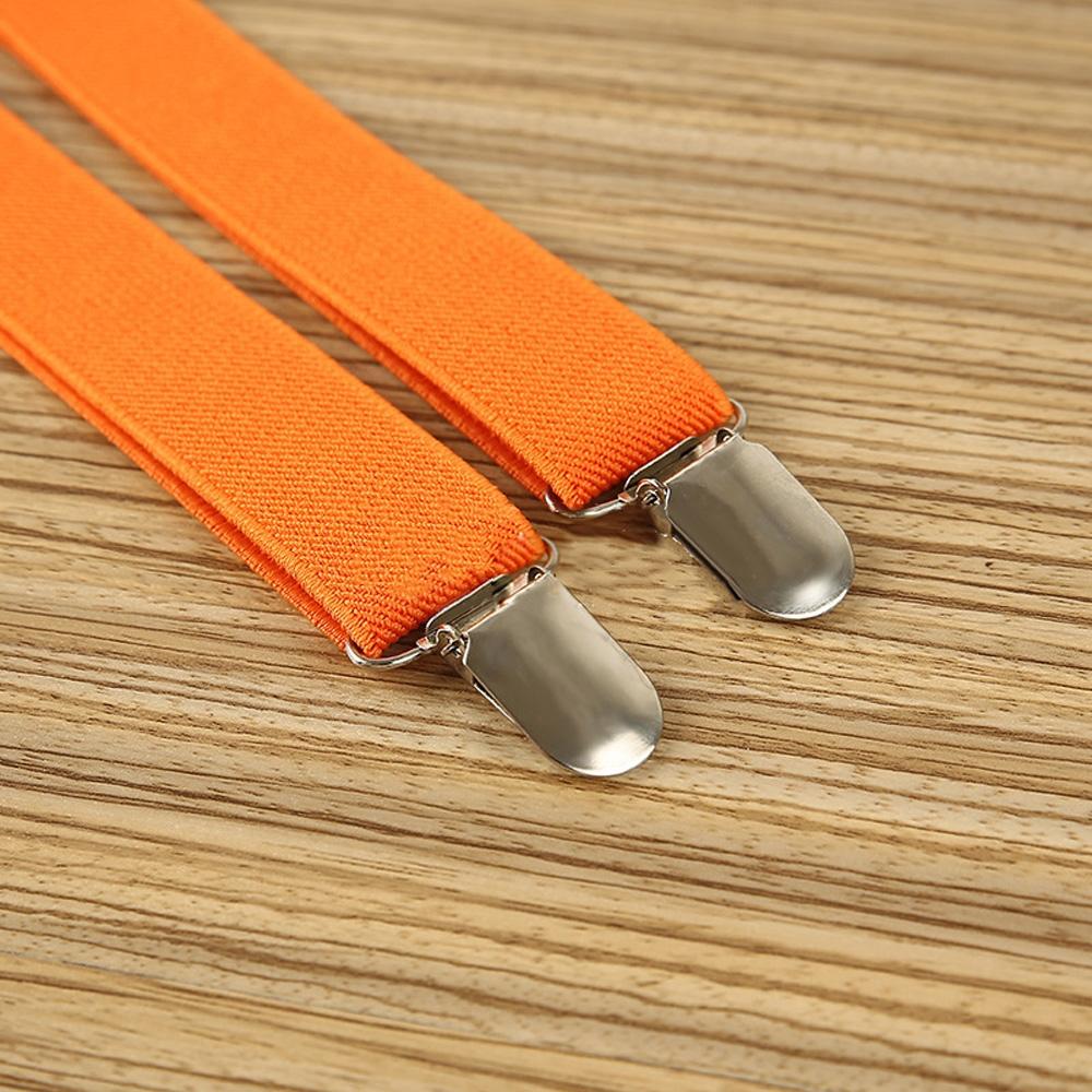PU Leather Suspenders Braces Suspenders Color Party Braces Y-Back Color Party Lengthen Elastic Adjustable Wide Men