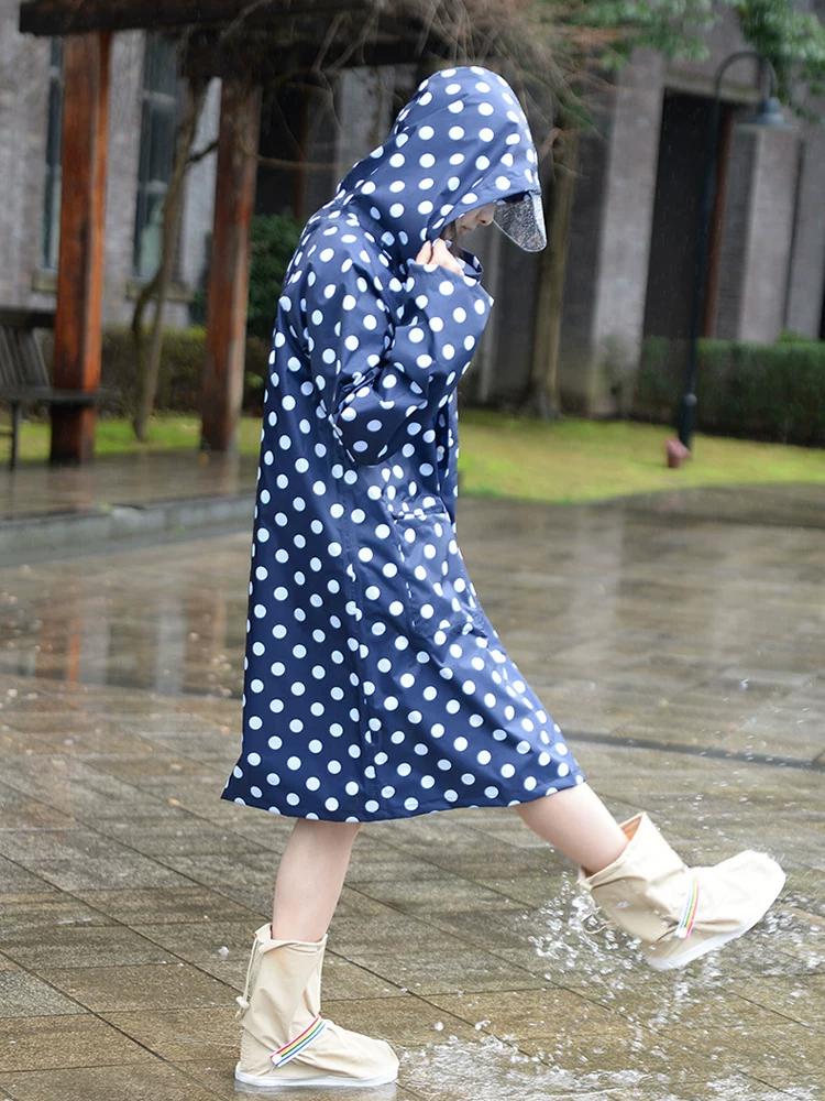 Carini Moda Vestiti Impermeabile Cappotto Adulto Donna Portatile Giacca a Vento Viaggio Sottile Lungo Copertura Integrale Anti-Poncho