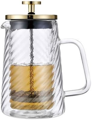 Glass Coffee Tea Maker 1000ml French Press Gold KLAUSBERG KB-7767