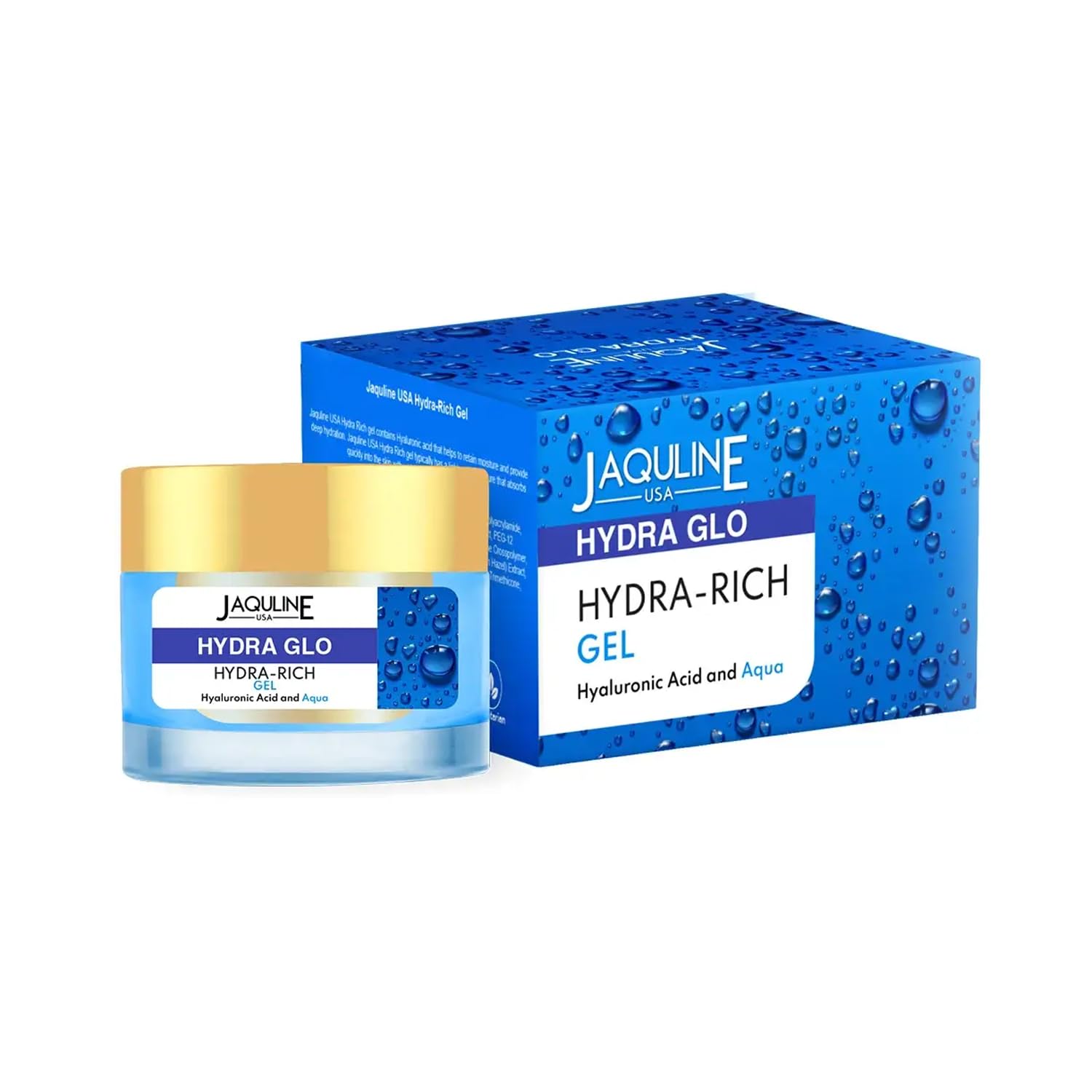 JAQULINE USA Hydra Glo Hydra Boost Gel | Deep Hydration | Hyaluronic Acid Formula | Lightweight Gel Moisturizer | For All Skin Types | Quick Absorp