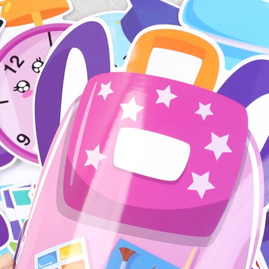88Pcs/Set Back To School Bulletin Board Decoration Rainbow Book Pencil Notebook Letter Wall Sticker Welcome Party Blackboard Background Decor