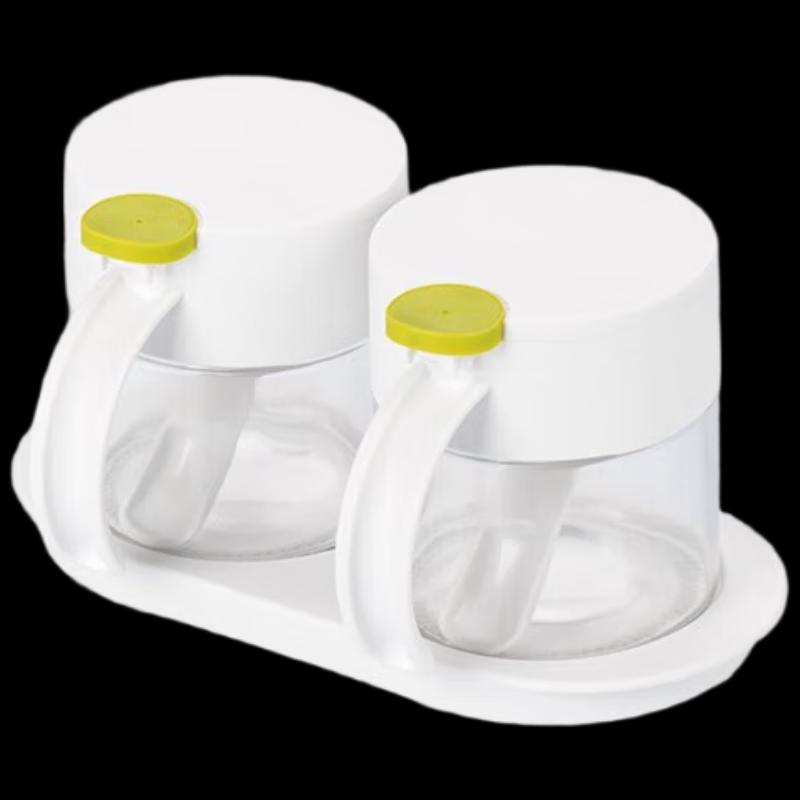 

Chahua Polka Dot Press-to-Open Airtight Seasoning Jar Set