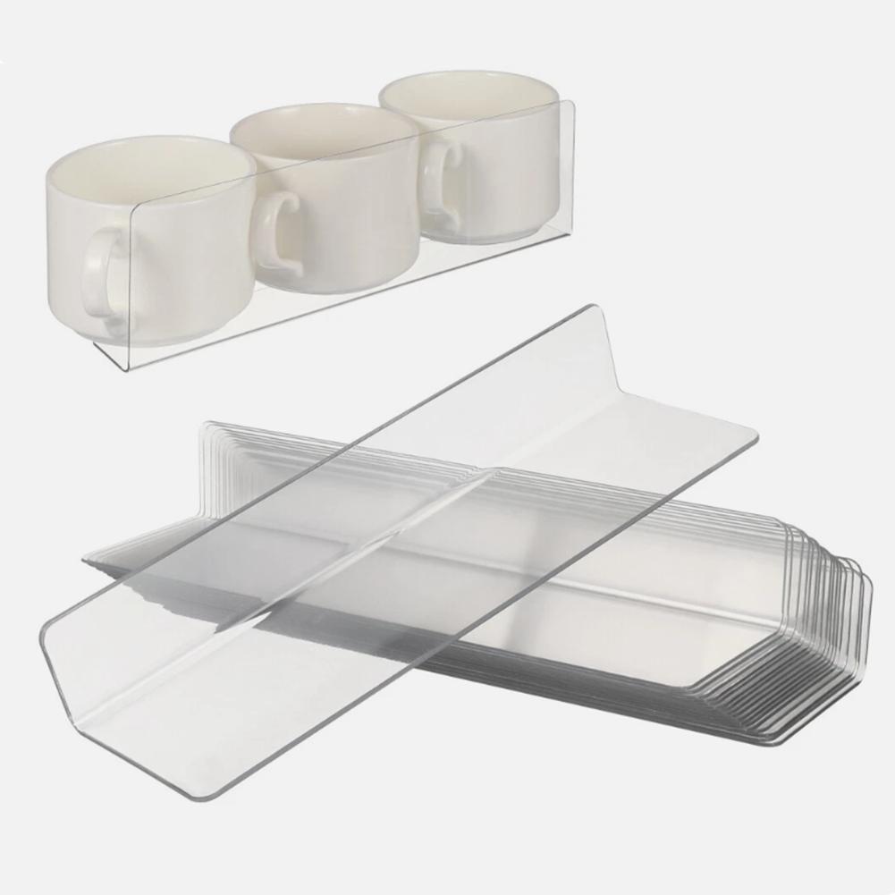 Home Organization 7.87x2.36x1.18 Inches L-Shaped Dividers 10 Pack Fridge Organizers Fridge Organizers Efficient Shelf Management