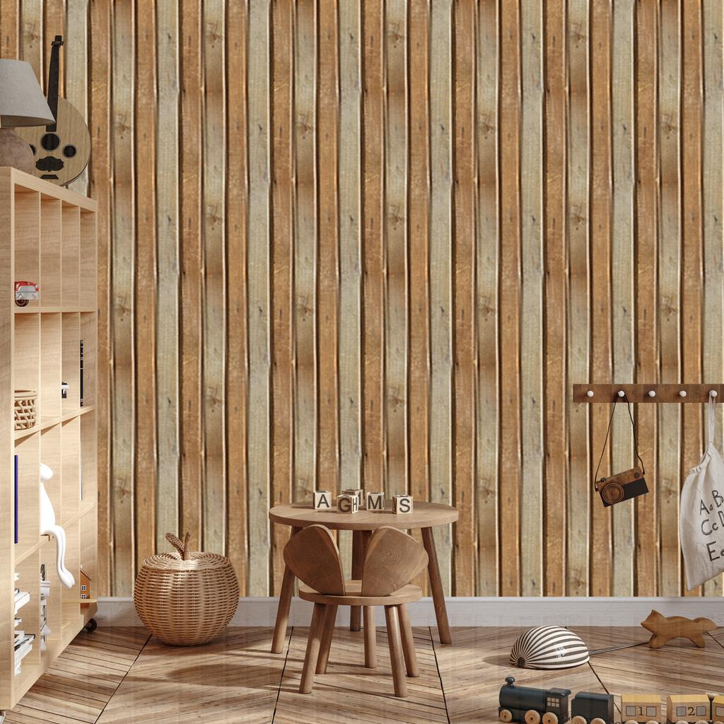 Wallpaper Wooden Boards for Living Room and Bedroom 50x1000