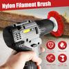Nylon Filament Grinding Cup Brush Flat Abrasive Wheel Brush Drill 1/4inch Hex Shank Wood Deburring Remove Rust/Corrosion/Paint