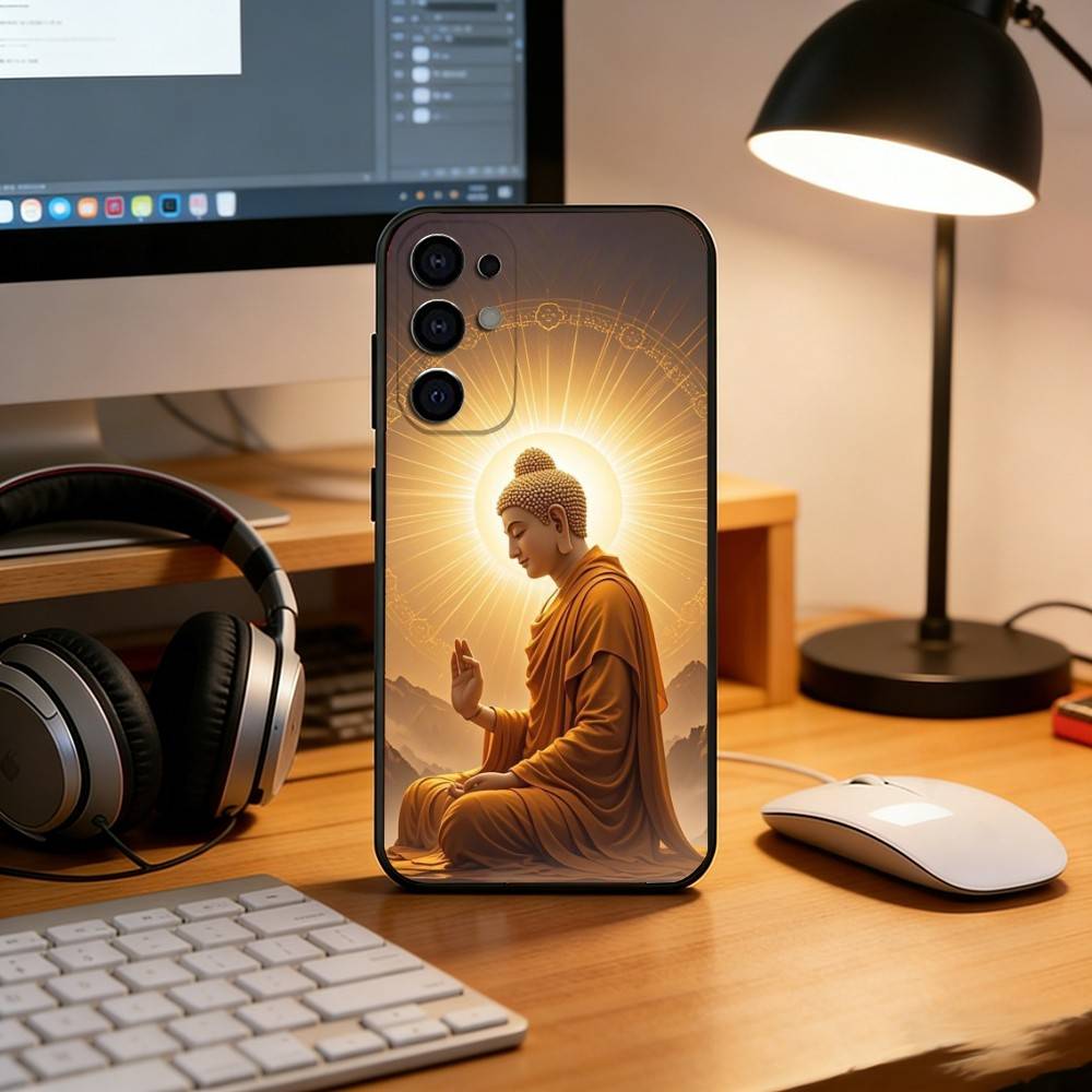 Siddhartha Gautama Phone Case For Samsung S25,S24,S21,S22,S23,S30,Ultra,S20,Plus,Fe,Soft Silicone Black Cover