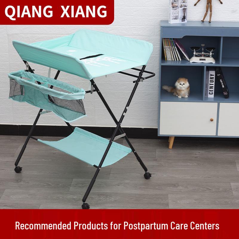 Multi-Functional Baby Crib with Changing Table and Newborn Care Station