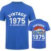 Classic Vintage 1975 All Original Parts Tshirt Men Short Sleeve Birthday Gift T Shirt Casual T-shirt Soft Tee Tops Dad Clothing