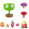 Plant Vs. Zombie Toy Olive Machine Gun With Pea Clip And Corn Shooter Accessories