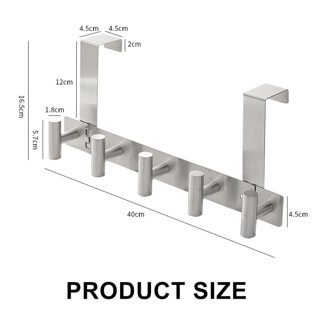 Heavy Duty Door Hanger Space-Saving Coat Rack Towel Organizer  Kitchen Bathroom Accessories