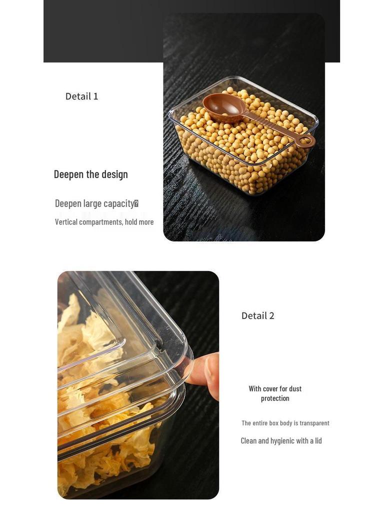 Food-Grade Jelly Ingredient Storage Set with Compartmentalized Containers
