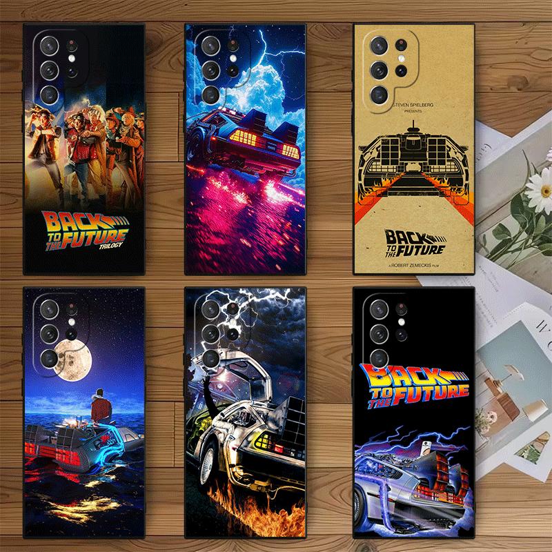 Back To The Future Soft Phone Case for Samsung Galaxy S26 S25 Edge S24 Ultra S23 Plus S22 S21 FE S20 Black Cover Back Shell