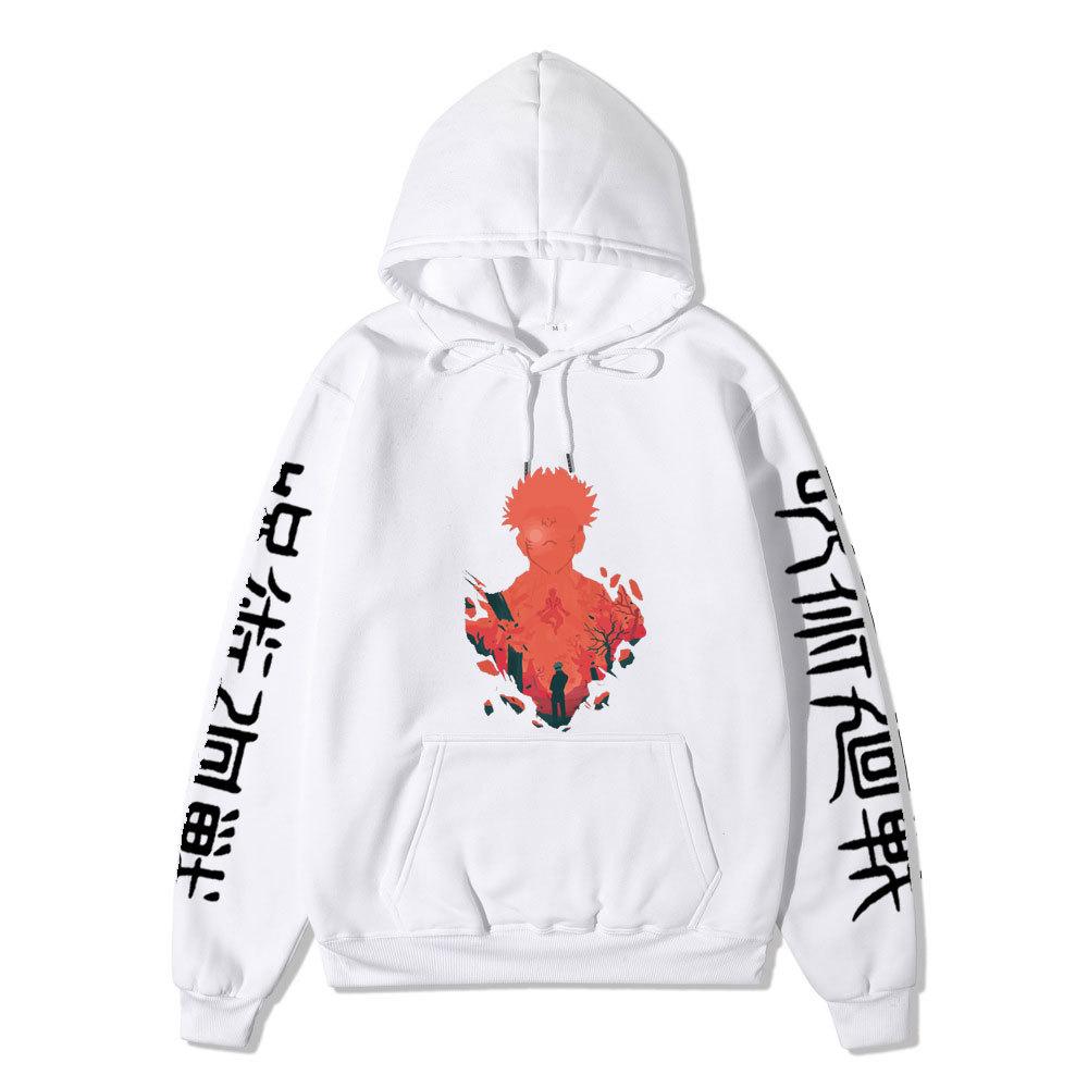 Jujutsu Kaisen Satoru Gojo Anime Graphic Hoodie Unisex Winter Fleece Lined Warm Hooded Sweatshirt Men Women Daily Casual