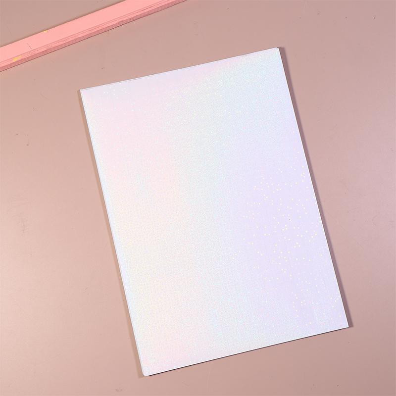 20 Sheets Cold Laminating Film Broken Glass Hologram Card Photo Laminating Film Sticker A4 Star Shiny Dot Photo Holographic Film
