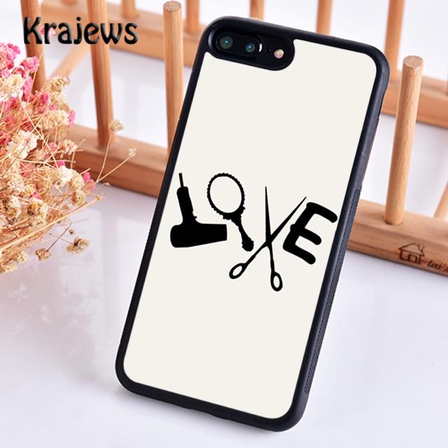 Krajews Hair Stylist Scissors Phone Case Cover For iPhone 17 Air 16 15 14 Plus 11 12 13 Pro Max Coque Shell Fundas