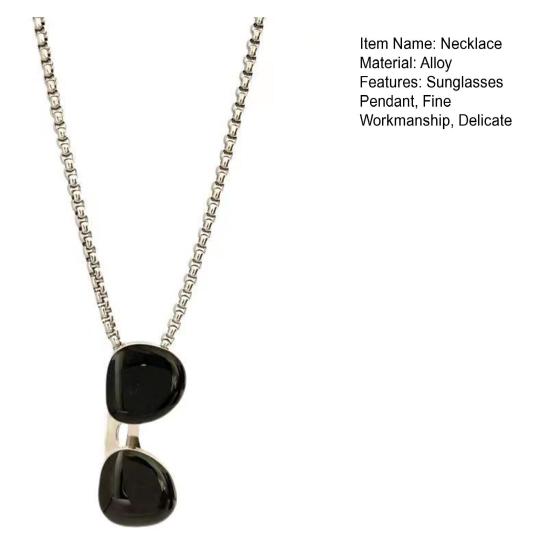 Sweater Necklace Hip Hop Minimalist Casual Hypoallergenic Alloy Gift Jewelry Accessories Men Women Sunglasses