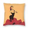 Flamenco Lola Flores Modern Throw Pillow Covers Living Room Decoration Spanish Dancer Pop Art Cushion Cover Pillowcase