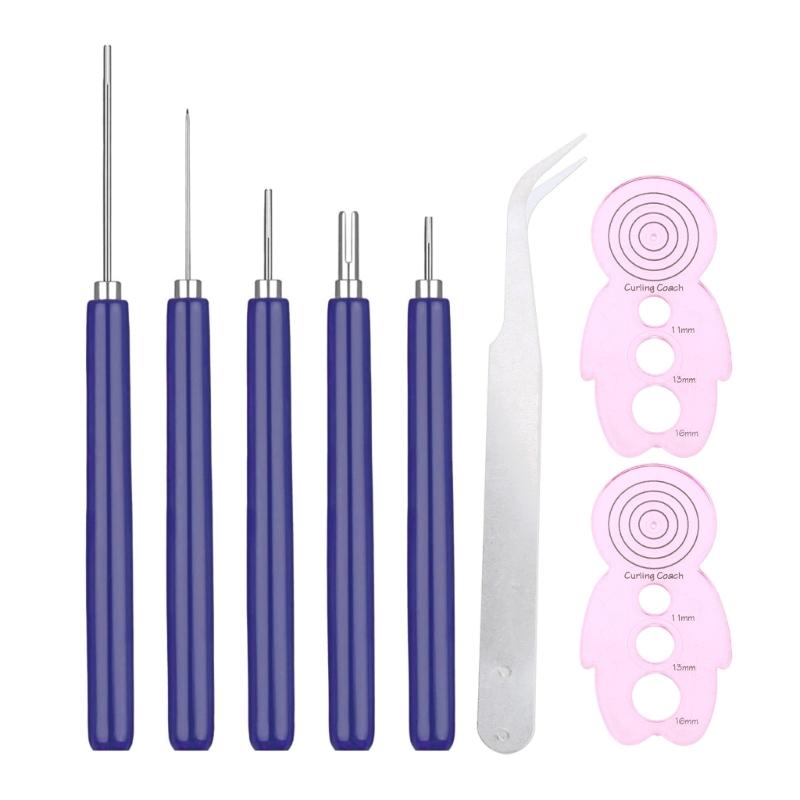 

8 Pieces Quiling Tool Kits 5pcs Different Size Quiling Slotted Tools Tweezers for Art Crafts Project Card Making 1
