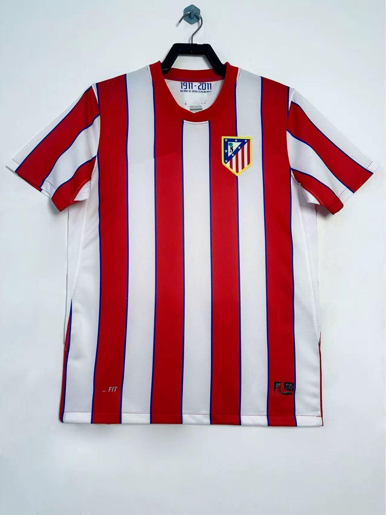 Atletico Madrid Retro Home  Away Jersey, Short Sleeve Football Kit, Torres Jersey L