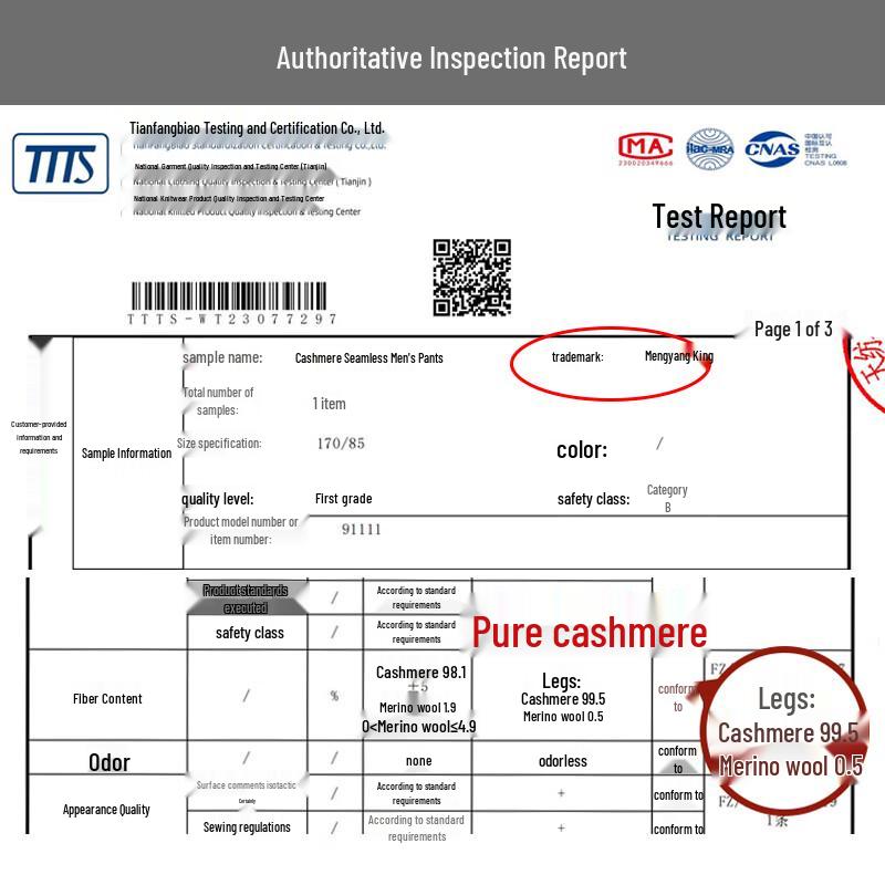 Mengyangwang Women's Pure Cashmere Thermal Leggings