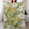 A 280Gsm Single Piece Comfortable Printed Flannel Blanket In Countryside Rustic Style Suitable for All Seasons Digital Printing Soft And Warm Ideal Fo