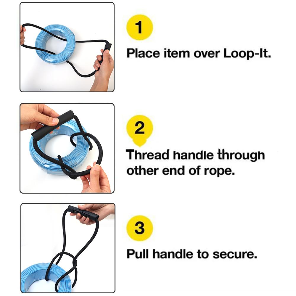 5/1PC Storage Straps Heavy-Duty Hook and Loop Cord Carrying Strap Hanger Cable Organizer with Handle for Pool Hoses Garden Hoses