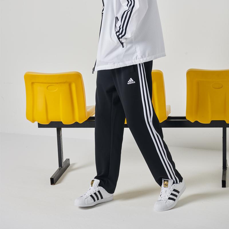 Adidas Side Stripe Retro Sports Jogger Pants Men Bottoms Black White TR30P4-CBW