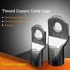 60 PCS Cable Lug Set for 6-25mm² Wire Tinned Copper Wire Lugs Battery Cable Ends Crimp Wire
