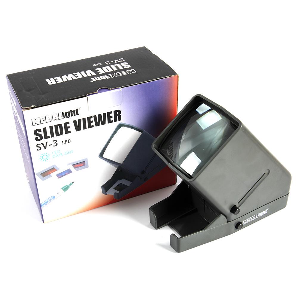 35MM Film Viewer with 3X Magnification & Light Box for Portable Negative Viewing
